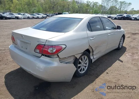 2004 Lexus Es 330 из США, поврежденный, VIN JTHBA30G445050282